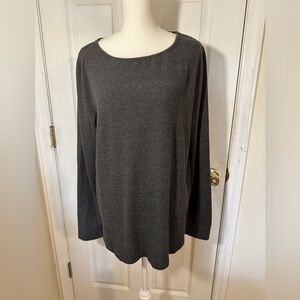 Pink Clover Jayden elbow patch dark gray sweater. Size Xl